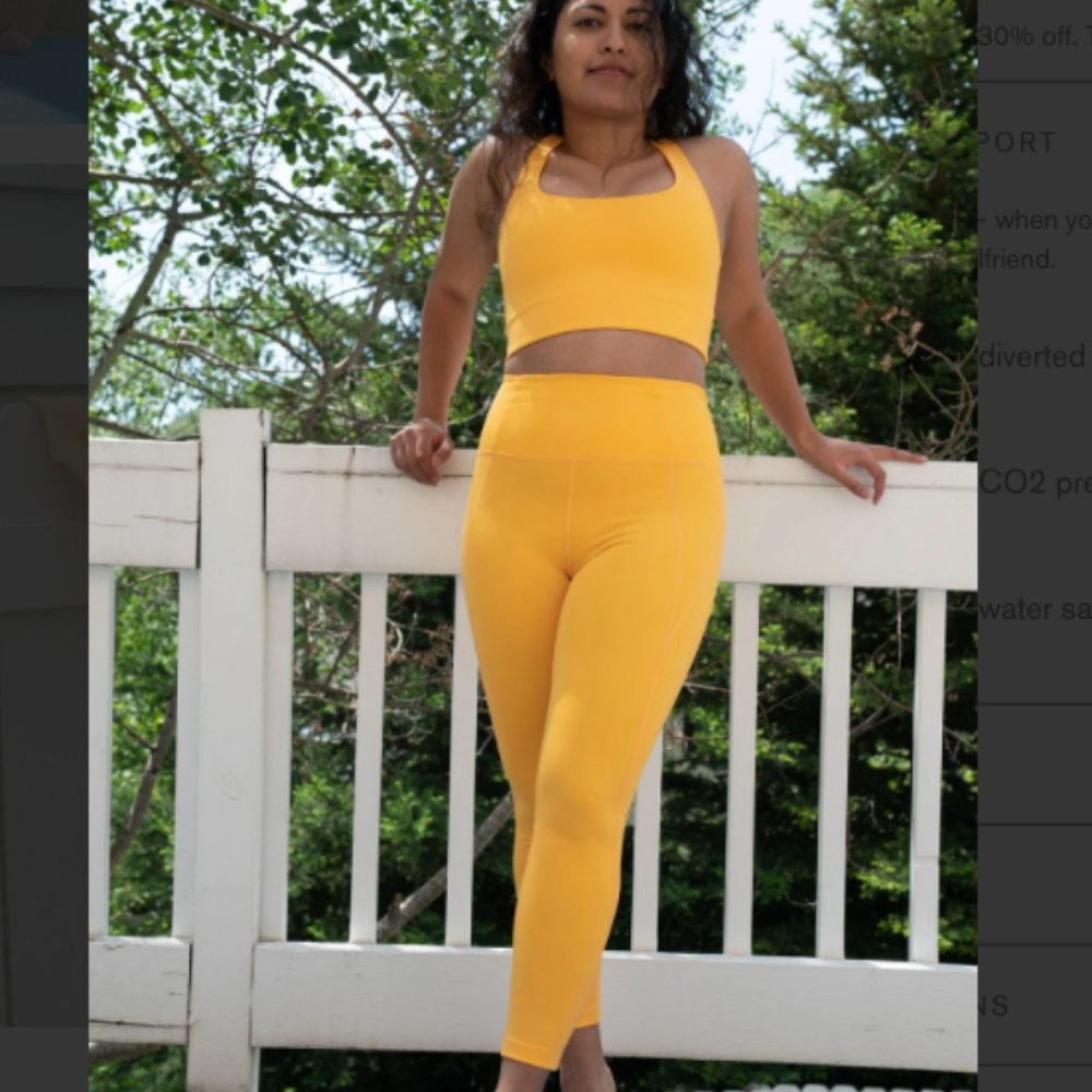 Girlfriend Collective Leggings- Marigold NWOT